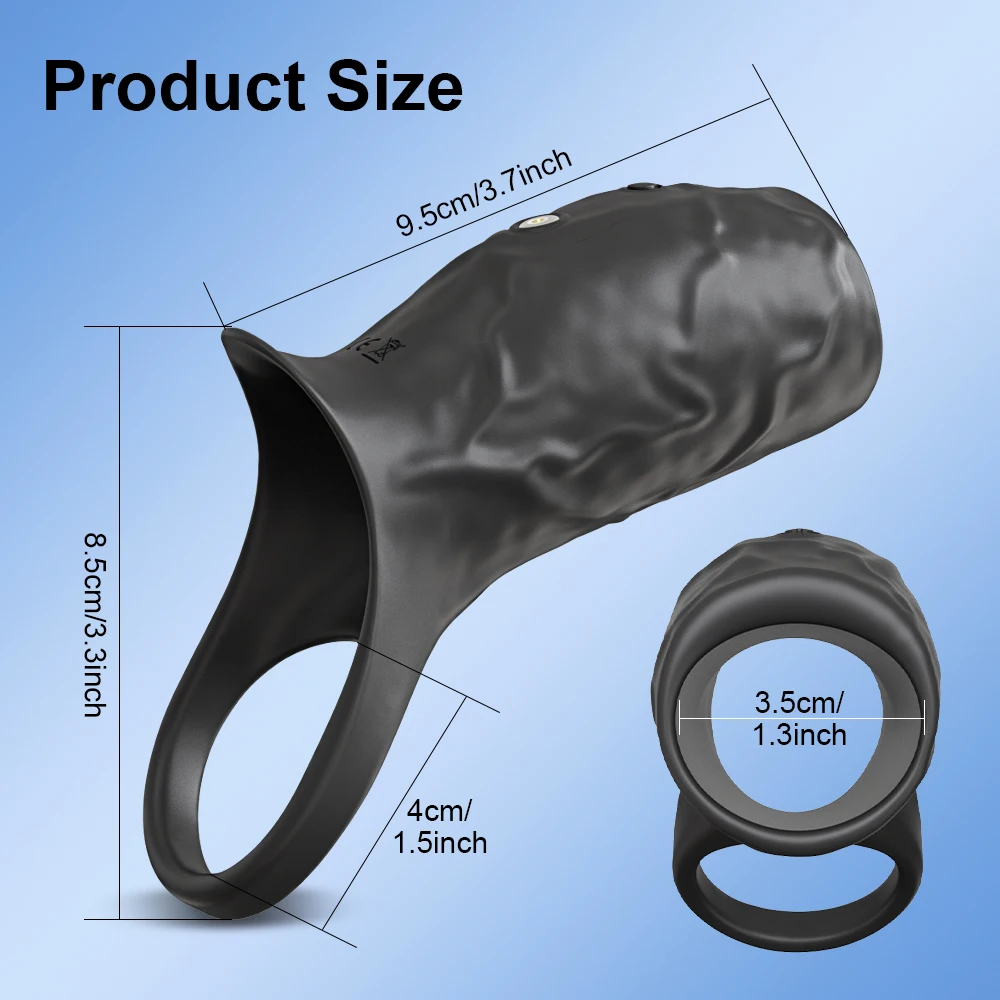 Men’s Penis Sleeve Rechargeable Sex Toy – 157 - Image 2